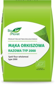 MĄKA ORKISZOWA RAZOWA TYP 2000 BIO 1 kg - BIO PLANET