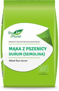 MĄKA Z PSZENICY DURUM (SEMOLINA) BIO 1 kg - BIO PLANET
