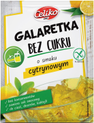 OKAZJA GALARETKA BEZ CUKRU O SMAKU CYTRYNOWYM BEZGLUTENOWA 14 g - CELIKO