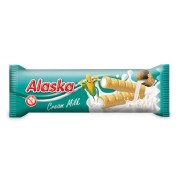 OKAZJA RURKI KUKURYDZIANE NADZIEWANE KREMEM MLECZNYM BEZGLUTENOWE 18 g - ALASKA