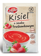 OKAZJA KISIEL O SMAKU TRUSKAWKOWYM BEZ DODATKU CUKRU BEZGLUTENOWY 40 g - CELIKO