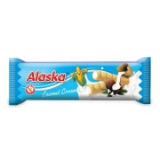 OKAZJA RURKI KUKURYDZIANE NADZIEWANE KREMEM O SMAKU KOKOSOWYM BEZGLUTENOWE 18 g - ALASKA