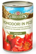 OKAZJA POMIDORY KROJONE BEZ SKÓRY BIO 400 g - LA BIO IDEA 
