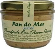 OKAZJA PASTA Z TUŃCZYKA I BIO OLIWKAMI BEZGLUTENOWA 125 g (SŁOIK) - PAN DO MAR 