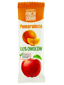 PRZEKĄSKA JABŁKOWO - POMARAŃCZOWA BEZ DODATKU CUKRU 16 g - PORCJA DOBRA
