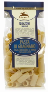 MAKARON (SEMOLINOWY - PASTA DI GRAGNANO) RIGATONI BIO 500 g - ALCE NERO