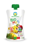 MUS ANANAS - BANAN - JABŁKO BEZGLUTENOWY BIO 120 g - BIOFOOD