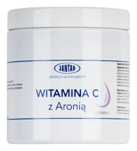 WITAMINA C Z ARONIĄ W PROSZKU (1000 mg) 500 g - JANTAR