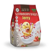 OKAZJA KULKI ZBOŻOWE TRUSKAWKOWE BEZGLUTENOWE 375 g - JERRY GLUTEN OUT