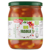 FASOLA W SOSIE POMIDOROWYM BEZGLUTENOWA BIO 440 g - PRIMAVIKA