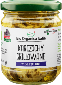 KARCZOCHY GRILLOWANE W OLEJU BIO 190 g (115 g) (SŁOIK) - BIO ORGANICA ITALIA