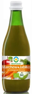 SOK JABŁKOWO - MARCHWIOWY NFC BEZGLUTENOWY BIO 300 ml - BIOFOOD