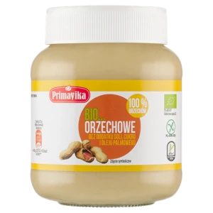 KREM Z ORZESZKÓW ZIEMNYCH PRAŻONYCH 100 % BEZGLUTENOWY BIO 360 g - PRIMAVIKA