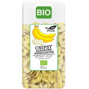 CHIPSY BANANOWE NIESŁODZONE BIO 150 g - BIO PLANET