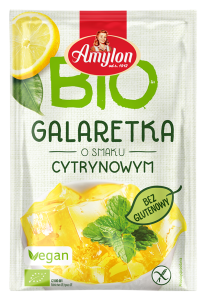 GALARETKA Z AGAREM O SMAKU CYTRYNOWYM BEZGLUTENOWA BIO 40 g - AMYLON