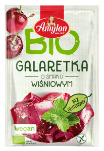 GALARETKA Z AGAREM O SMAKU WIŚNIOWYM BEZGLUTENOWA BIO 40 g - AMYLON