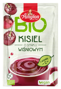 KISIEL INSTANT O SMAKU WIŚNIOWYM BEZGLUTENOWY BIO 30 g - AMYLON
