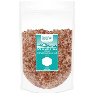 SÓL HIMALAJSKA RÓŻOWA GRUBO MIELONA 1 kg - CRYSTALLINE PLANET