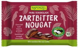 CZEKOLADA GORZKA Z NADZIENIEM NUGATOWYM BIO 100 g - RAPUNZEL