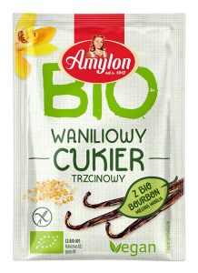 CUKIER Z WANILIĄ BOURBON BEZGLUTENOWY BIO 8 g - AMYLON