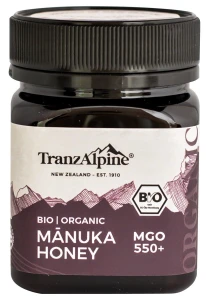 MIÓD MANUKA MGO 550+ BIO 250 g - TRANZALPINE