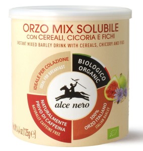 KAWA ZBOŻOWA INSTANT Z CYKORIĄ I FIGAMI BIO 125 g - ALCE NERO