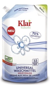 PŁYN DO PRANIA Z ORZECHÓW MYDLANYCH UNIWERSALNY SENSITIVE ECO 1,5 L (33 PRANIA) - KLAR