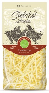 MAKARON (2 JAJECZNY SEMOLINOWY) KRAJANKA BIO 250 g - BARTOLINI (SIELSKA KLUSKA)