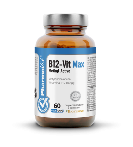 WITAMINA B12 (100 µg) BEZGLUTENOWA 60 KAPSUŁEK - PHARMOVIT (CLEAN LABEL)