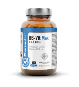 WITAMINA B6-VIT MAX P-5-P ACTIVE (18 mg) BEZGLUTENOWA 60 KAPSUŁEK - PHARMOVIT (CLEAN LABEL)