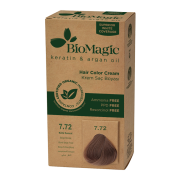 FARBA DO WŁOSÓW BEŻOWY BLOND (7.72) 250 g - BIOMAGIC