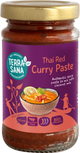 PASTA TAJSKA CZERWONE CURRY BEZGLUTENOWA BIO 120 g - TERRASANA