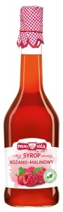 SYROP RÓŻANO -  MALINOWY 500 ml - POLSKA RÓŻA