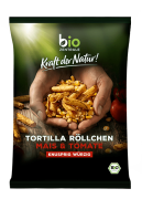 CHIPSY TORTILLA RURKA POMIDOROWE BEZGLUTENOWE BIO 125 g - BIO ZENTRALE