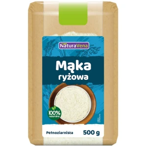 MĄKA RYŻOWA PEŁNOZIARNISTA BEZGLUTENOWA 500 g - NATURAVENA