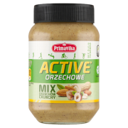 KREM ORZECHOWY CRUNCHY MIX (4 ORZECHY) SOLONY BEZGLUTENOWY 470 g - PRIMAVIKA