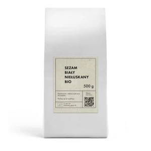 SEZAM BIAŁY NIEŁUSKANY BIO 500 g - THE PLANET
