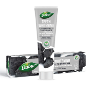 PASTA DO ZĘBÓW WYBIELAJĄCA WĘGLOWA Z PIEPRZEM I IMBIREM BEZ FLUORU 100 ml - DABUR