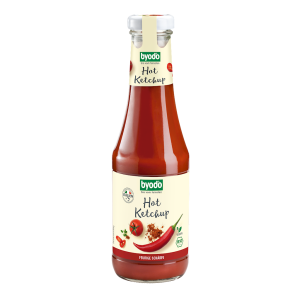 KETCHUP PIKANTNY BEZGLUTENOWY BIO 500 ml - BYODO