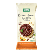 WAFLE Z CIECIERZYCY OBLANE CZEKOLADĄ GORZKĄ BEZGLUTENOWE BIO 65 g - BYODO