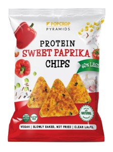 CHRUPKI PIRAMIDKI PROTEINOWE O SMAKU SŁODKIEJ PAPRYKI BEZGLUTENOWE 60 g - POPCROP