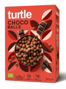 KULKI ZBOŻOWE CZEKOLADOWE BIO 300 g -  TURTLE
