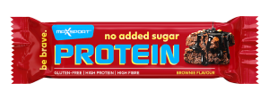 BATON PROTEINOWY BROWNIE W CZEKOLADZIE MLECZNEJ BEZ DODATKU CUKRÓW BEZGLUTENOWY 40 g - MAXSPORT