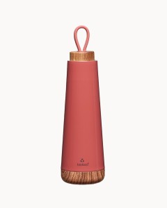 BUTELKA TERMICZNA Z SILIKONOWYM UCHWYTEM RUDA 500 ml - CHIC-MIC