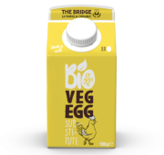 ROŚLINNY ZAMIENNIK 8 JAJ W PŁYNIE BEZGLUTENOWY BIO 500 g - THE BRIDGE