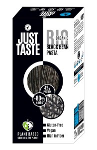 MAKARON PROTEINOWY (Z FASOLI CZARNEJ I SOI ZIELONEJ) SPAGHETTI BEZGLUTENOWY BIO 250 g - JUST TASTE