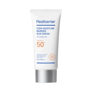 KREM PRZECIWSŁONECZNY KOREAŃSKI NAWILŻAJĄCY DO TWARZY CERA MOISTURE BARRIER SPF 50 50 ml - REAL BARRIER