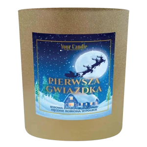 ŚWIECA SOJOWA ZAPACHOWA PIERWSZA GWIAZDKA 180 ml - YOUR CANDLE (PRODUKT SEZONOWY)