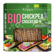 KRAKERSY PROTEINOWE Z CIECIERZYCY Z ROZMARYNEM BIO 80 g - KRIPPU