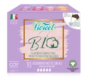 OKAZJA PODPASKI HIGIENICZNE ZE SKRZYDEŁKAMI NA NOC ECO 10 szt. - VIVICOT